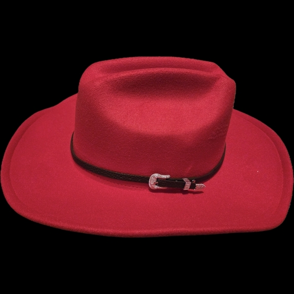 Accessories - Red Western Hat